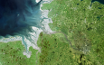 Elbe from space (© Brockmann Consult, Common Wadden Sea Secretariat (c) 2003)