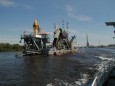 Chain-and-bucket dredger / Elbe  (© HPA)